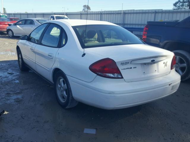 1FAFP53U96A147427 - 2006 FORD TAURUS SE WHITE photo 3