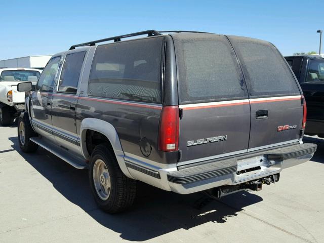 1GKGK26N7PJ711565 - 1993 GMC SUBURBAN K GRAY photo 3