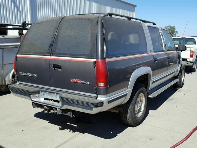 1GKGK26N7PJ711565 - 1993 GMC SUBURBAN K GRAY photo 4