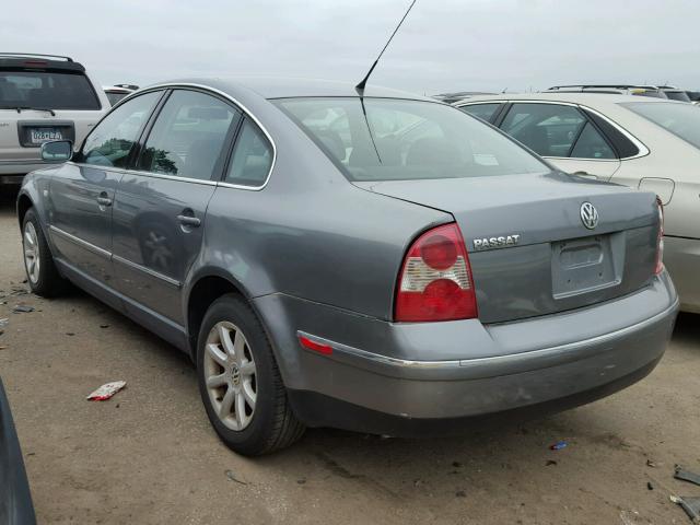 WVWPD63B64P009849 - 2004 VOLKSWAGEN PASSAT GLS GRAY photo 3