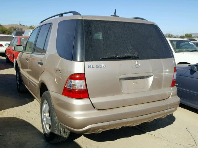 4JGAB57E34A510416 - 2004 MERCEDES-BENZ ML 350 GOLD photo 3