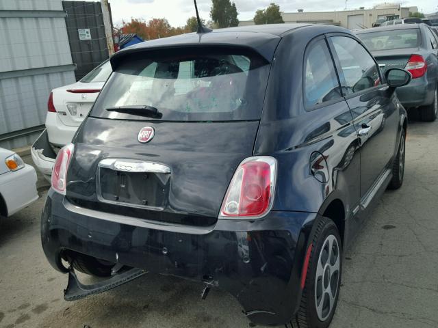 3C3CFFGE7HT586165 - 2017 FIAT 500 ELECTR BLACK photo 4