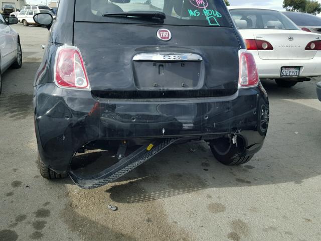 3C3CFFGE7HT586165 - 2017 FIAT 500 ELECTR BLACK photo 9