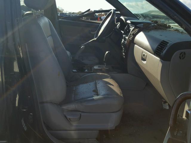 KNDJD733655356308 - 2005 KIA SORENTO EX BLACK photo 5