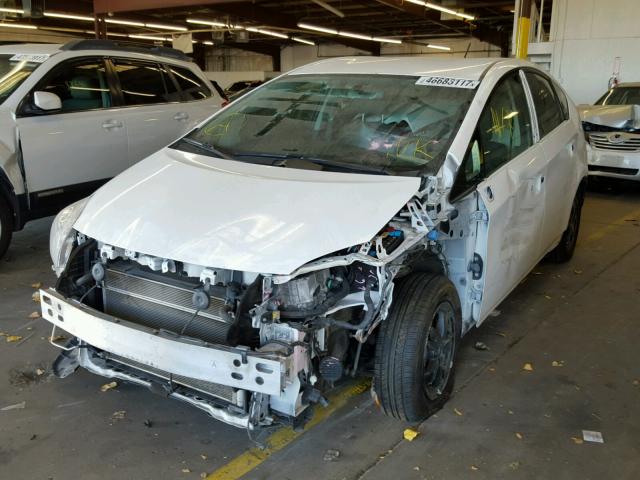JTDKN3DU6D1636611 - 2013 TOYOTA PRIUS 白色 照片 2