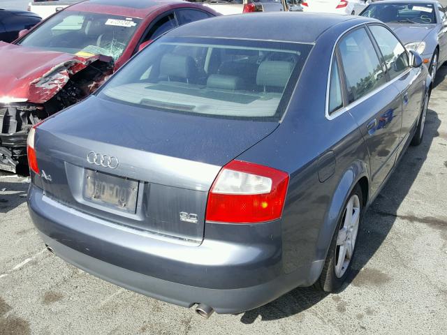 WAULT68E33A248293 - 2003 AUDI A4 3.0 QUA GRAY photo 4