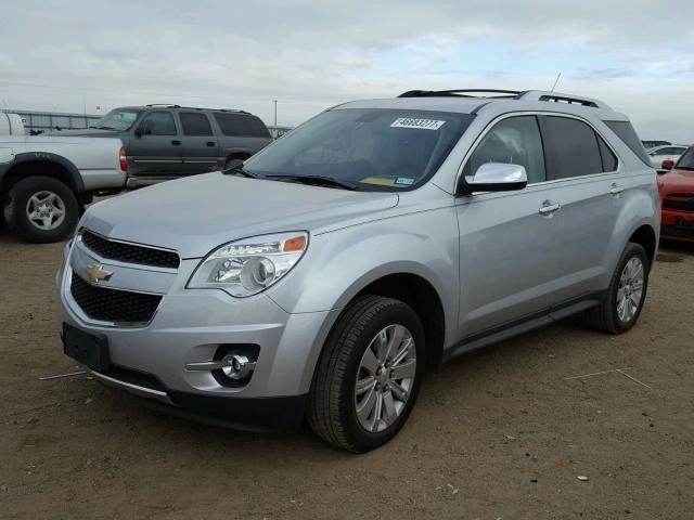 2CNFLFEY3A6262473 - 2010 CHEVROLET EQUINOX LT GRAY photo 2