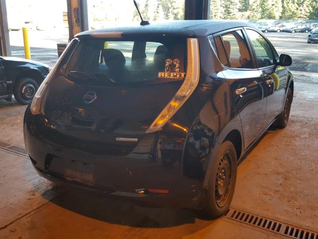 1N4AZ0CP4DC422561 - 2013 NISSAN LEAF S BLACK photo 4