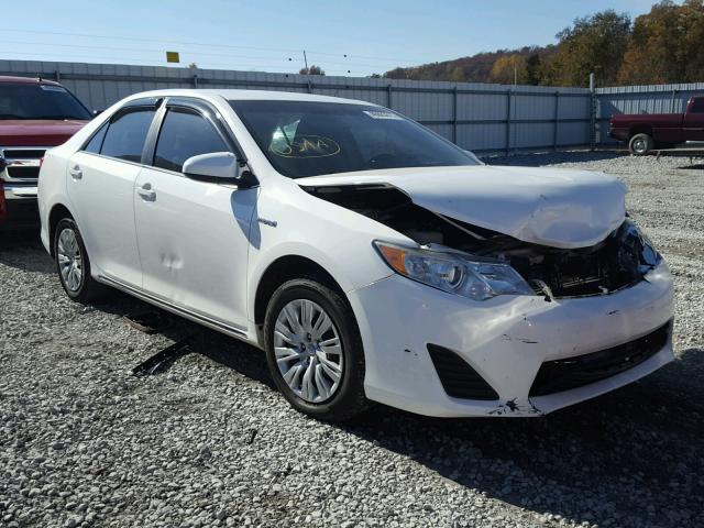 4T1BD1FK6CU019933 - 2012 TOYOTA CAMRY HYBR WHITE photo 1