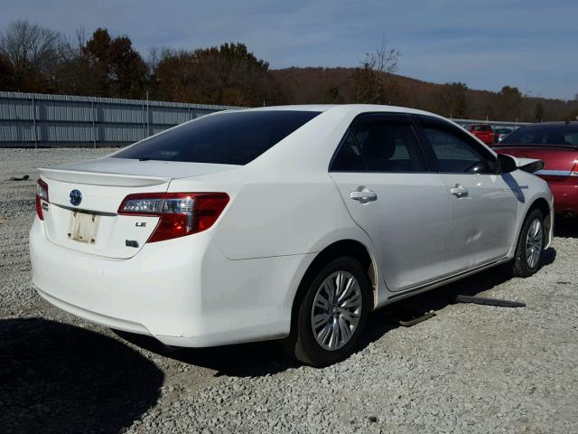 4T1BD1FK6CU019933 - 2012 TOYOTA CAMRY HYBR WHITE photo 4