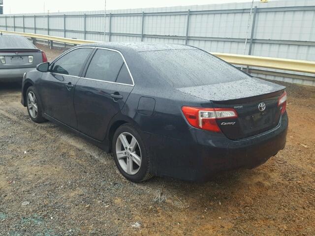 4T1BF1FKXEU337146 - 2014 TOYOTA CAMRY L BLUE photo 3