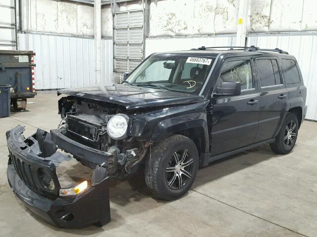 1J8FT28W48D792401 - 2008 JEEP PATRIOT SP BLACK photo 2