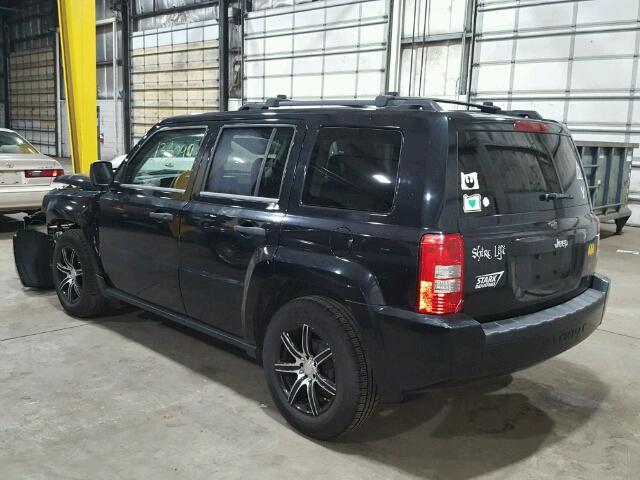 1J8FT28W48D792401 - 2008 JEEP PATRIOT SP BLACK photo 3