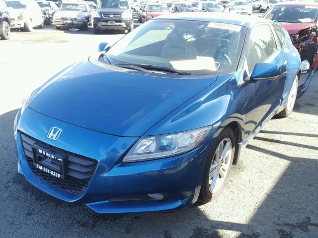 JHMZF1D68BS000506 - 2011 HONDA CR-Z EX BLUE photo 2