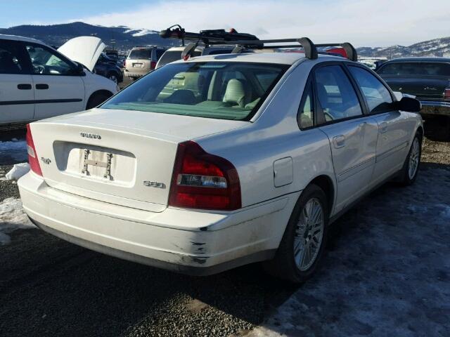 YV1TS92D331311975 - 2003 VOLVO S80 WHITE photo 4