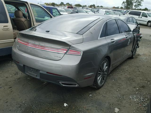 3LN6L2JK2FR626490 - 2015 LINCOLN MKZ Gris foto 4