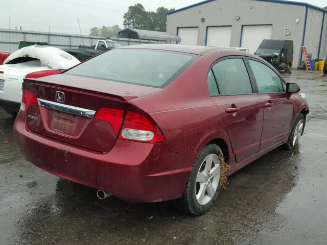 2HGFA1F64AH562443 - 2010 HONDA CIVIC RED photo 4