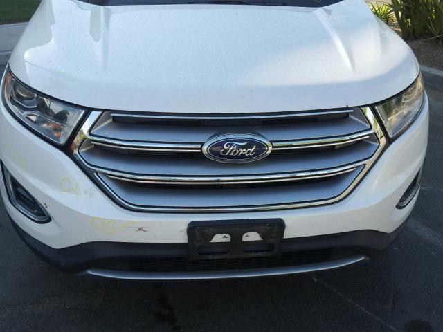 2FMTK3J88FBB03750 - 2015 FORD EDGE SEL WHITE photo 7