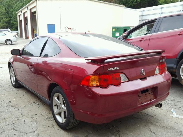 JH4DC548X2C040480 - 2002 ACURA RSX RED photo 3