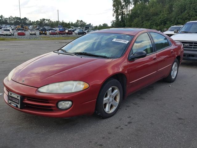 2B3HD56M54H618951 - 2004 DODGE INTREPID E RED photo 2