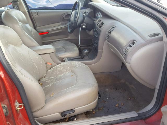 2B3HD56M54H618951 - 2004 DODGE INTREPID E RED photo 5