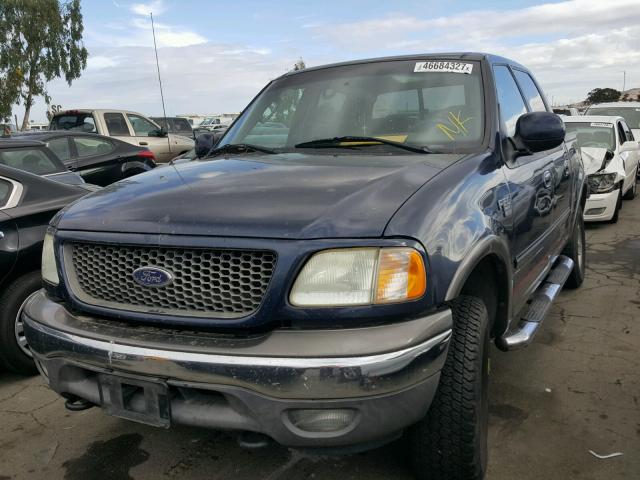 1FTRW08L23KC83935 - 2003 FORD F150 SUPER BLUE photo 2