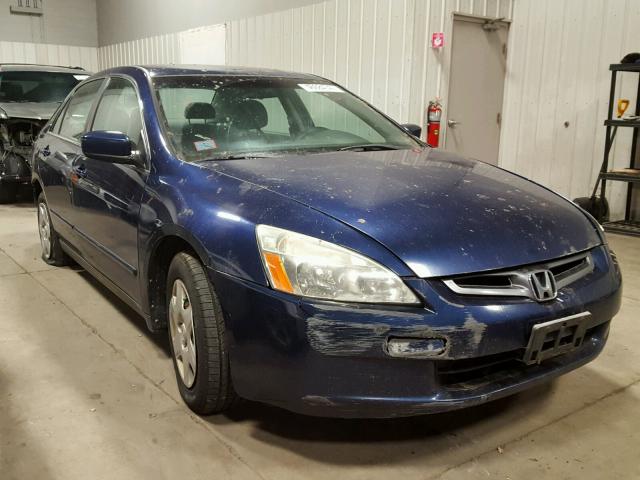 1HGCM56485A003370 - 2005 HONDA ACCORD LX BLUE photo 1