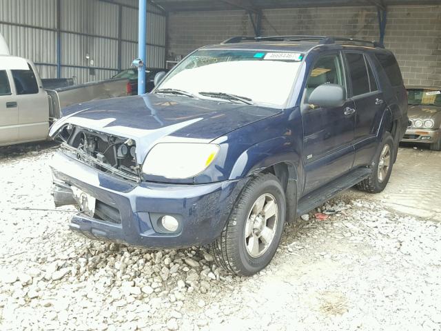 JTEZT14R668008610 - 2006 TOYOTA 4RUNNER SR BLUE photo 2