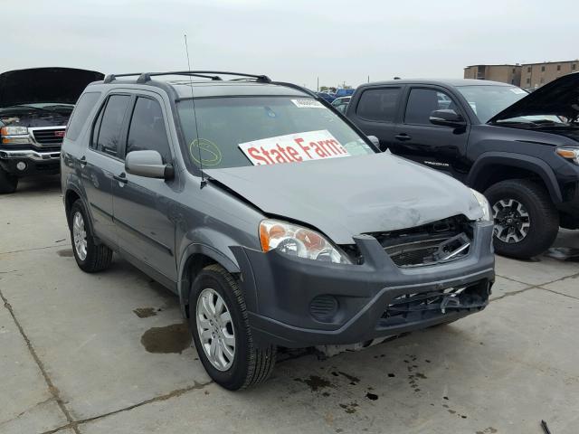 JHLRD78836C020235 - 2006 HONDA CR-V EX GRAY photo 1