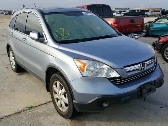 JHLRE38758C013013 - 2008 HONDA CR-V EXL BLUE photo 1