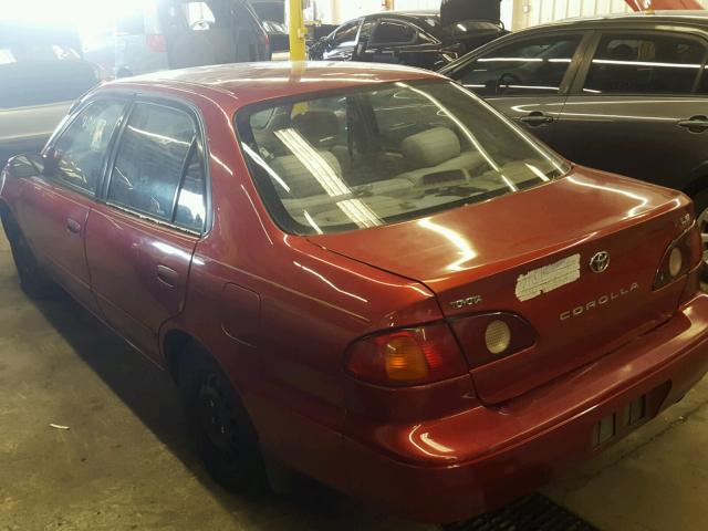 1NXBR12E21Z493232 - 2001 TOYOTA COROLLA CE MAROON photo 3