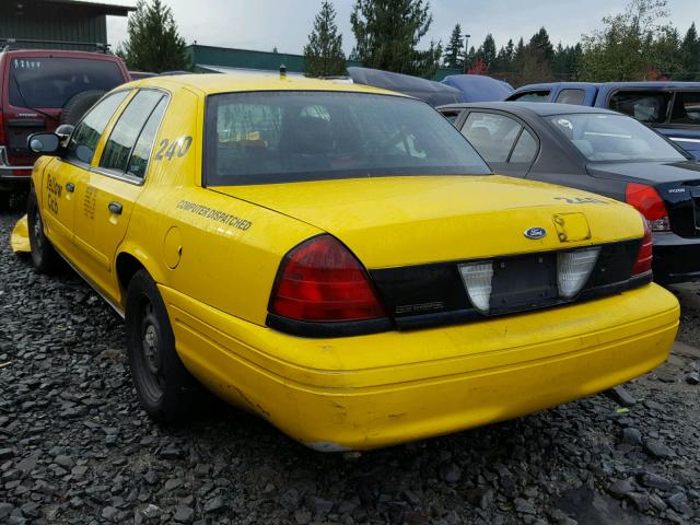 2FAHP71V98X126216 - 2008 FORD CROWN VICT YELLOW photo 3