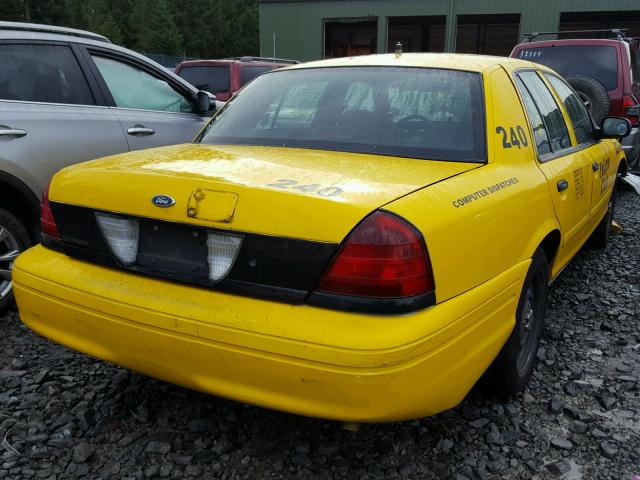 2FAHP71V98X126216 - 2008 FORD CROWN VICT YELLOW photo 4