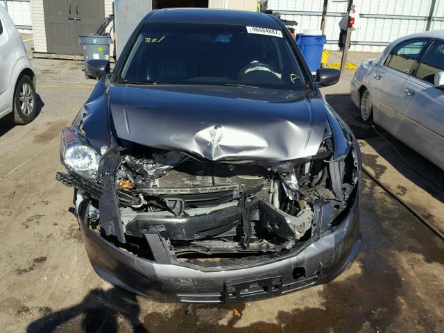 1HGCP26808A002436 - 2008 HONDA ACCORD EXL GRAY photo 9