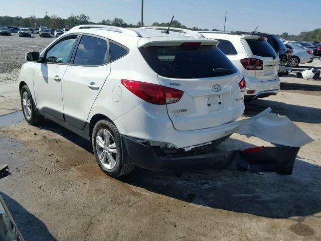 KM8JU3AC8CU345658 - 2012 HYUNDAI TUCSON GLS WHITE photo 3