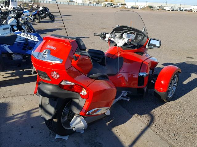 2BXJBHC14BV000116 - 2011 CAN-AM SPYDER ROA RED photo 4