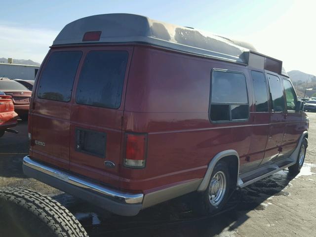 1FDPS24L0YHB54418 - 2000 FORD ECONOLINE BURGUNDY photo 4