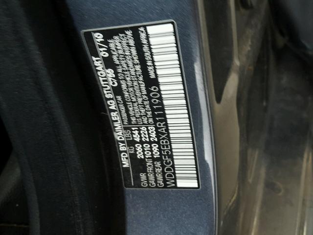 WDDGF5EBXAR111906 - 2010 MERCEDES-BENZ C 300 灰色 照片 10