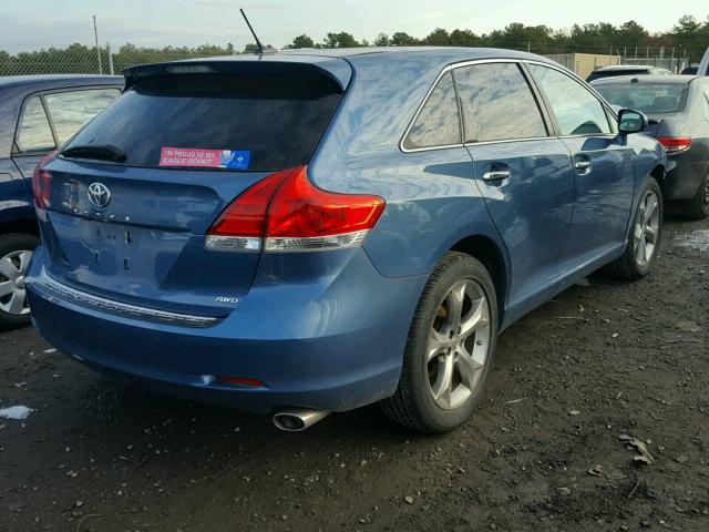 4T3BK3BB9BU048789 - 2011 TOYOTA VENZA BASE BLUE photo 4