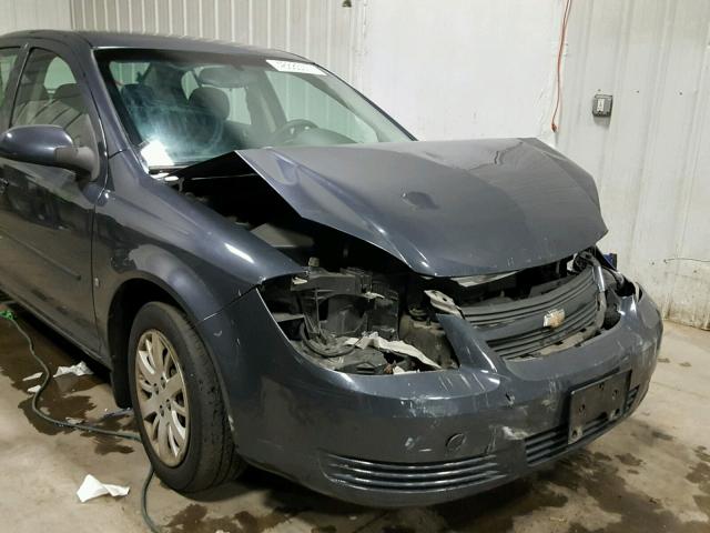 1G1AT58H797240310 - 2009 CHEVROLET COBALT LT BLUE photo 9