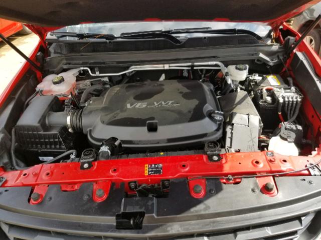 1GCGSCEN1J1154288 - 2018 CHEVROLET COLORADO L RED photo 7