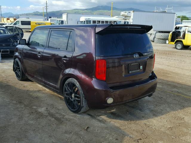 JTLKE50E081025428 - 2008 TOYOTA SCION XB იასამნისფერი ფოტო 3