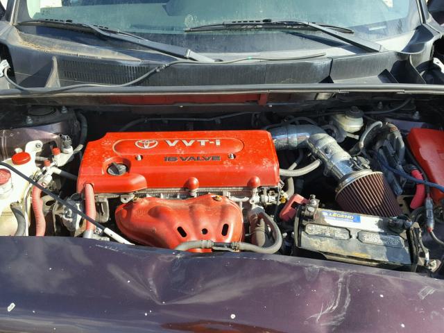 JTLKE50E081025428 - 2008 TOYOTA SCION XB იასამნისფერი ფოტო 7