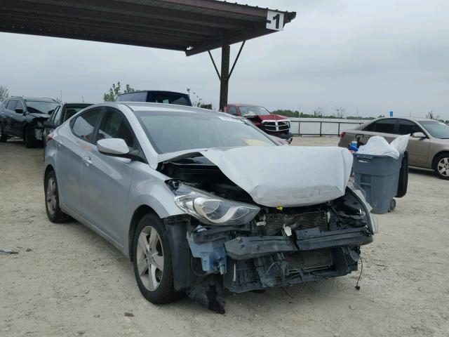 KMHDH4AE4CU208242 - 2012 HYUNDAI ELANTRA GL SILVER photo 1