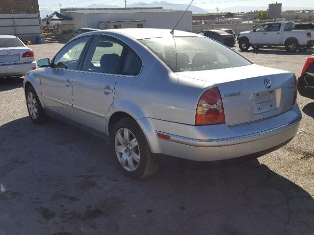 WVWTH63B23P279632 - 2003 VOLKSWAGEN PASSAT GLX SILVER photo 3
