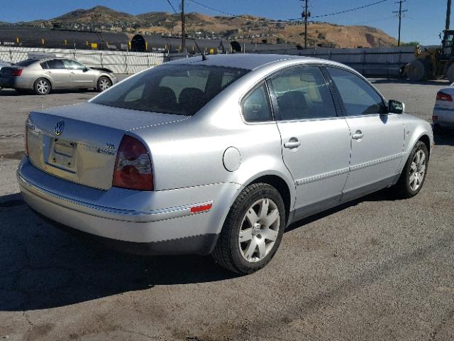 WVWTH63B23P279632 - 2003 VOLKSWAGEN PASSAT GLX SILVER photo 4