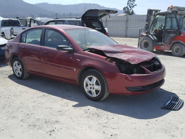 1G8AJ55F96Z185319 - 2006 SATURN ION LEVEL BURGUNDY photo 1