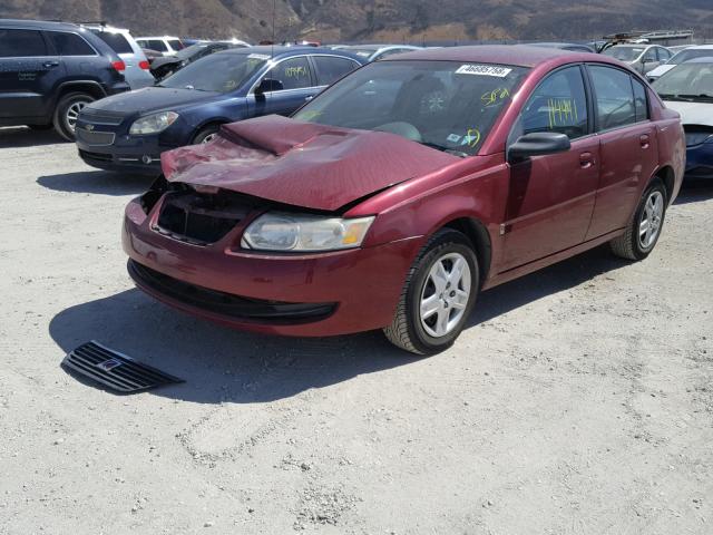 1G8AJ55F96Z185319 - 2006 SATURN ION LEVEL BURGUNDY photo 2