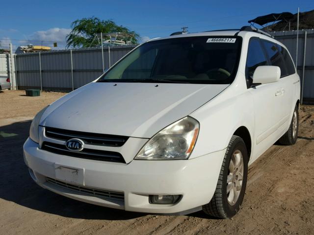 KNDMB233476113213 - 2007 KIA SEDONA EX WHITE photo 2