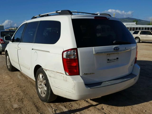 KNDMB233476113213 - 2007 KIA SEDONA EX WHITE photo 3